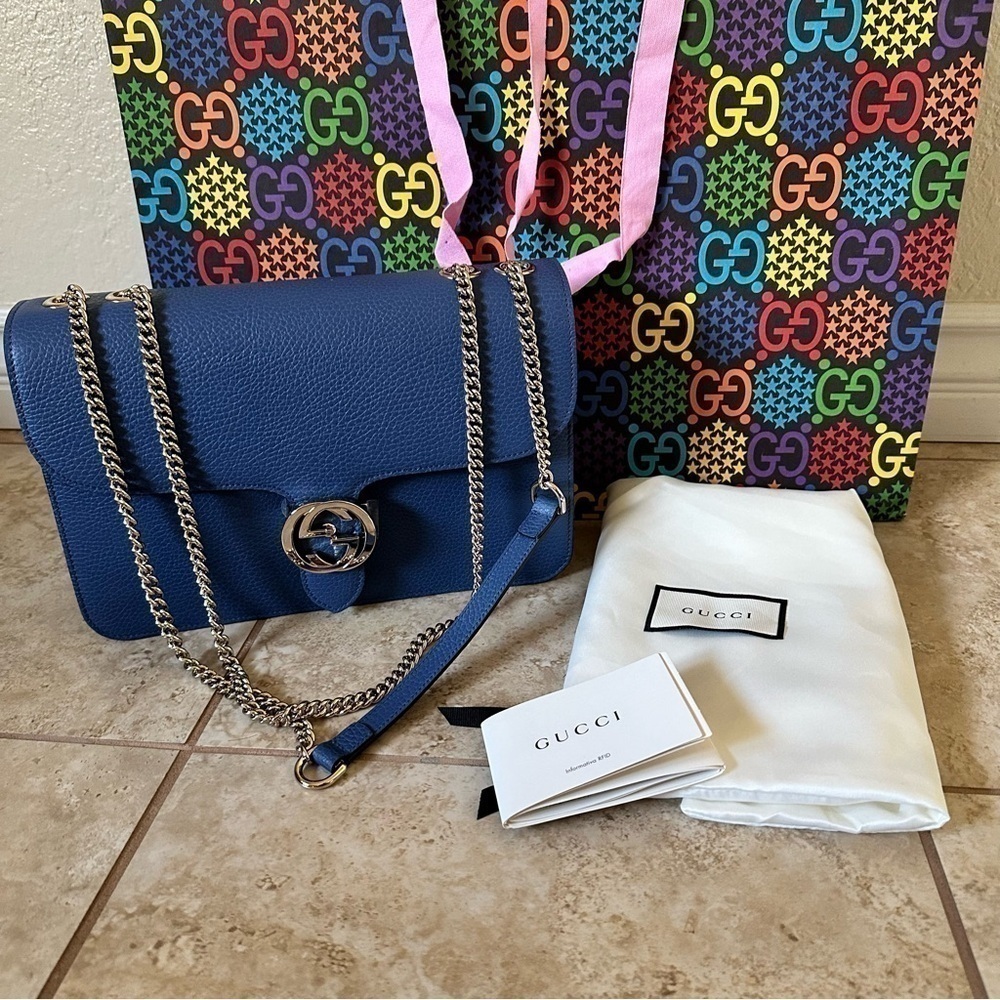 NEW authentic GUCCI Medium Dollar Interlocking G … - image 4